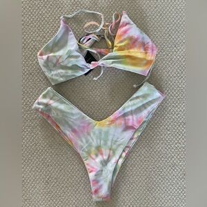 Skatie Pastel Tie-Dye Bikini Set